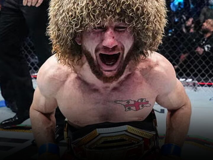Merab Dvalishvili knocked out Sean O’Malley in the third round