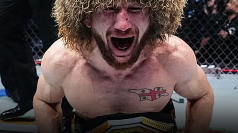 Merab Dvalishvili knocked out Sean O’Malley in the third round