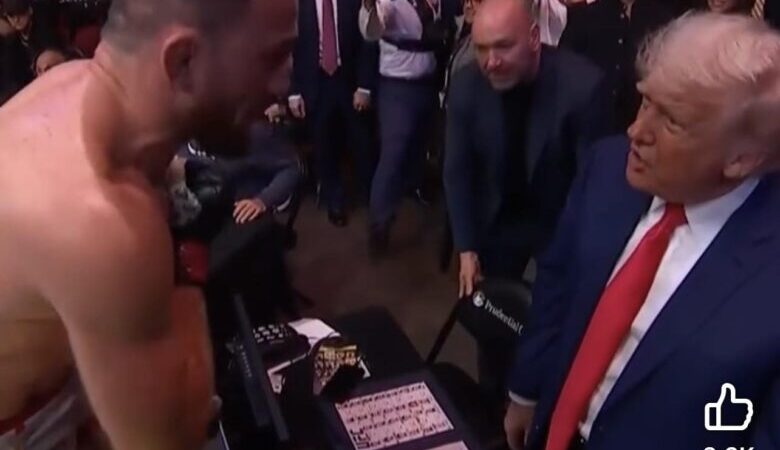 (Video) Watch how Donald Trump congratulated Merab on his victory