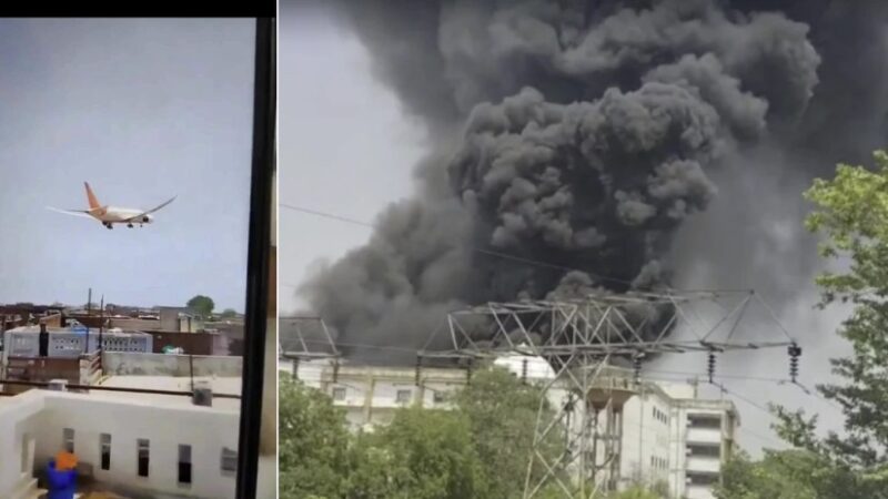(video) What’s happening at the plane crash site? – A plane with 242 passengers crashed in a residential area…