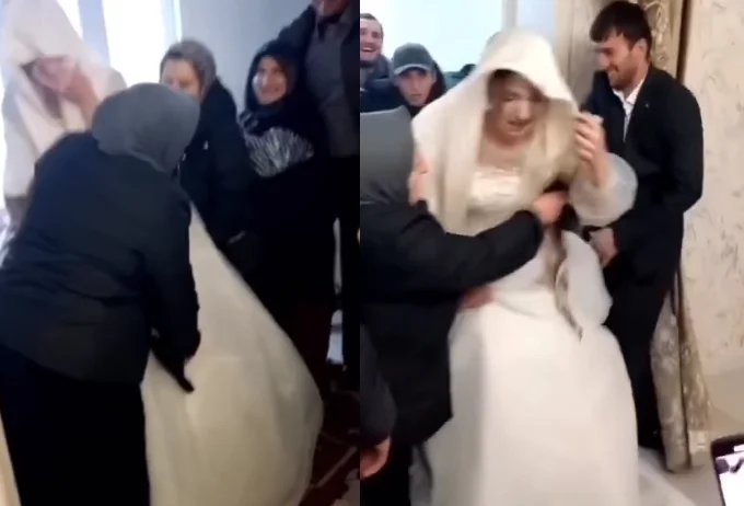 footage from the wedding is being shared
